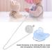 Bling Baby Pacifier Clip - Curved Silicone Design with Rhinestone Crown for Infants 6 to 18 Months - Stylish & Safe Newborn Pacifier (Blue M) - Buy Online on SooperMarket.com