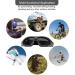 Emageren Foldable Airsoft Masks & Protective Glasses | Half-Facial Protection for Halloween Cosplay Paintball & Military Use - Buy Online on SooperMarket.com