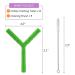 Sensory Chew Tubes 3-Pack for Babies 3+ Months - Silicone Teether Toys for Autistic and ADHD Chewers - Y Style Teether in Green, Blue, Orange - Buy Online on SooperMarket.com