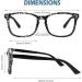 Buy CN92 Classic Round Keyhole Nerd Glasses - Vintage 40s/50s Panto Style with Clear Lenses - International Shipping Available - Buy Online on SooperMarket.com