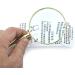 65mm 30X Handheld Glass Shatterproof Reading Magnifier for Seniors and Kid Lens Metal Handle Handheld Glass 30x - Buy Online on SooperMarket.com