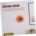 PRETYZOOM Sunflower Art Decor Iron Sunflower Hanging Ornament Sunflower Wall Decor - Buy Online on SooperMarket.com