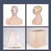 RuixFLR PVC Show Window Doll Head - Realistic Training Head for Hats Wigs Earrings & Jewelry Display - Buy Online on SooperMarket.com
