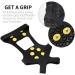 10-Stud Ice Cleats Shoe Spikes - Slip-On Crampons for Winter Outdoor Sports & Climbing - International Shipping Available - Buy Online on SooperMarket.com