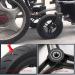 Wheelchair Front Wheel 1 Pair Electric Wheelchair Front Wheels 10Inch Heavy Duty Replacementer Wheel Wheelchair Solid Tire for Rollator - Buy Online on SooperMarket.com