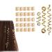 CUHZA 28 Pieces Dreadlock Beads Spiral Hair Clips Rings Hair Jewelry Hair Jewelry Braids Hair Beads Hair Rings Hair Spirals Unisex (Gold)