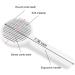 FuninCrea Self Cleaning Dog Grooming Brush - Stainless Steel Bristles for Pet Hair Removal and Massage - Pink - Buy Online on SooperMarket.com