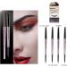 miduoidn Smudge-Proof Eyebrow Pencil Handheld Dual Head Sweatproof Eye Brow Filling Pen Women Party Cosmetics Birthday Gifts Khaki - Buy Online on SooperMarket.com