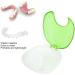 Durable Orthodontic Holder Case - Portable Denture Container with Pressure Lock Design (Light Green) | International Shipping Available - Buy Online on SooperMarket.com