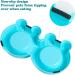 Premium Stainless Steel Double Pet Bowls | No-Slip Cute Modeling | Sky Blue | For Dogs, Cats, Rabbits, and Other Pets - Buy Online on SooperMarket.com
