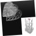 Mikinona 1pc Nail Art Penholder Nail Art Brush Holder Makeup Pen Stand Art Painting Pen Stand Manicure Pen Holder Pen Display Stand Holder No Bend Hair Clips Heart-shaped Makeup Brush 8.7x8.5cm Silver - Buy Online on SooperMarket.com