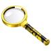 Magnifying Glass 10X Handheld Magnifying Glasses Reading Magnifier 60mm Real Lens Glass Magnifying for Seniors Reading Hobbies and Science