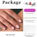 RUNRAYAY Short Almond French Tips Press on Nails | Glossy Black Stick on False Nails - 24Pcs - Buy Online on SooperMarket.com