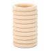 65mm Unfinished Wooden Rings Baby Natural Teething Circles for Craft Pendant Connectors 10 Pack (65mm)