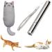 MOSNOW Cat Chase Toys 1 Pack 2 in 1 LED Pointer Cat Toys&1 Pack Cat Catnip Toys Funny Cat Toys Pet Interactive Toys for Pet Indoor Exercise Training Tool