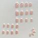 RikView Oval Glossy French Press on False Nails - 24PCS Short White Full Cover Prom Nails for Women and Girls - Buy Online on SooperMarket.com