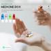 PACKOVE 4pcs Pills Organizer Glass Pills Bottles Travel Outdoor Pills Bottles Portable Pills Cases for Outdoor Camping Travel Assorted Color 1 5.30X2.00X1.60CM - Buy Online on SooperMarket.com