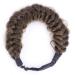DIGUAN Messy Wide 2 Strands Synthetic Hair Braided Headband in Dark Brown - Classic Chunky Plaited Braids Hairpiece for Women and Girls - 62g/2.1 oz - Buy Online on SooperMarket.com