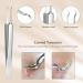 Layhou 5PCS Stainless steel Acne Removal Kit Blackhead Remover Facial Pimple Comedone Needle - Buy Online on SooperMarket.com