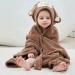 Gneliwm Baby Hooded Bath Towel Swaddle Wrap Blanket Bathrobe Ultra Soft Absorbent Coral Velvet Poncho Shower Towel for Newborn Infant Toddler (Brown Monkey) - Buy Online on SooperMarket.com