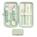 Manicure Set Women Men Men Nagelknipser kit with portable travel suitcases Party high-quality nail care set men grooming kit gift for husband friend family travel greenen