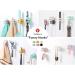 Tecbull Funny Hooks Toothbrush & Razor Holder - No Drill Self-Adhesive 8-Pack (4 White 4 Gray) - Durable & Convenient Bathroom Organizer - Buy Online on SooperMarket.com