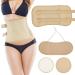 3Pcs Neck Waist Essential Oil Pack Set with Chest Pads Washable Reusable Essential Oil Wrap Leakproof Oil Pack Wrap Adjustable Soft Oil Pack for Waist Neck Chest |(Suit one Khaki) Suit one Khaki