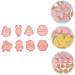 ABOOFAN 8pcs Christmas Cartoon Pie Chocolate Fudge Christmas Cookie Stamper Lovely Cookie Mold 3D Candy Tool - Buy Online on SooperMarket.com