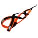 LASALINE dog harness X Back for Canicross dog sport Dogscooter Bikejoring sled in black neon orange XL