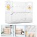 KOMBIUDA Refrigerator Egg Rack Egg Storage Box Plastic Serving Tray Vanity Organizers and Storage Egg Container for Refrigerator Transparent 26X20X10CM - Buy Online on SooperMarket.com