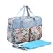 Insular Multifunctional Waterproof Mummy Shoulder Bag Diaper Bag Chic Nappy Changing Bag Tote/Messenger Style Large Light Weight with Changing Mat Adjustable Straps Animal Fun (Blue Dandelion) Blue (Dandelion)