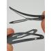 6 PCS Grey Metal Snap Hair Clips - 5CM Long | Hair Grip Pins - Buy Online on SooperMarket.com