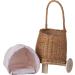 Buy e-Wicker 24 Willow Cart | Pink Basket Trailer for International Shipping - Buy Online on SooperMarket.com