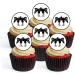 24 Black Bow Heels Cupcake Toppers High Heels Cake Edible Premium Thickness SWEETENED Vanilla Wafer Rice Paper Discs Cake Decorations - Buy Online on SooperMarket.com