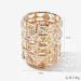 Torribala 2 Pieces Crystal Pen Holder Glass Container in Japanese Metal Luxury Beauty Tool Storage - Buy Online on SooperMarket.com