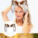 Mystiqut 1Pc Handmade Faux Fur Animal Ear Headband Fox Wolf Ears Headband Halloween Christmas Cosplay Party Costume Accessories Fluffy Wolf Fox Cat Ears Headband Costume Hair Hoop - Buy Online on SooperMarket.com