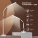 Floor Happy Lamp UV-Free 10000 Lux Sun Lamp Daylight Lamp with Remote & Touch Control & Adjustable Gooseneck for Reading/Office/Home White - Buy Online on SooperMarket.com