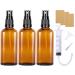 Nuts ot nuts brown las bottle pharmacist bottle 100ml 3 piece of atropolitan spray bottle glass spray bottle empty perfume atmosphere bottles of spray bottles for filling portable for cosmetics oils 100ml 3stk