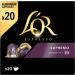L'OR Espresso Supremo Coffee Pods Nespresso Compatible Aluminium Capsules Intensity 10 (Pack of 10 Total 200 Pods) - Buy Online on SooperMarket.com