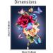 Flower Paint by Numbers Kit - Butterfly Adult DIY Oil Painting 12X16 Inch - for Adults & Kids Beginners - Pink - Buy Online on SooperMarket.com