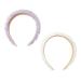 Padded Pearl Headbands 2 Pack - Lavender & Off White Crystal Headbands for Women - Buy Online on SooperMarket.com