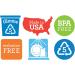 Preserve Everyday BPA-Free 16oz Cups Set of 6 - Made from Recycled Plastic (Apple Green) - Buy Online on SooperMarket.com