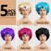 Heniho 5pcs Satin Bonnets for Black Women | Large Tie Band Jumbo Braids Bonnet Set - Buy Online on SooperMarket.com