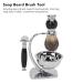 Men's Shaving Brushes Kit - 4 in 1 Stainless Steel Razor Blades Holder & Soft Cleaning Brush | Perfect Father's Day Gift Set for Men - Buy Online on SooperMarket.com