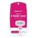 Amazon Basics Women's 4 Blade FITS Razor for Women, FITS Amazon Basics FITS Handle and Venus Handles, Moisturizing Surround, Includes 1 FITS Handle, 2 Cartridges & 1 Shower Hanger Handle + 2 Refills