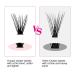 Lash Clusters Extensions 200pcs 40D Individual Cluster Lashes Mixed Tray Black Mink | DIY Eyelash Extensions - Professional Makeup | 8-16mm - Buy Online on SooperMarket.com