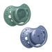 LOVI Dynamic Pacifier 3-6 Months Silicone BPA-Free Hey Collection 2 Pack Blue 3-6 Months (Pack of 2)