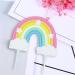 Airfish Rainbow Cake Topper Rainbow Cake Decoration for Happy Birthday Rainbow Theme Cake Supplies for Boys and Girls Party Anniversary Wedding Kids - Buy Online on SooperMarket.com