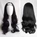 GJBXP Harajuku Fashion Long Wavy Curly Fluffy U-Shaped Wigs Heat Resistant Synthetic Fibre Mixed Gradient Dark Roots Hair for Girls 28inches/ 70cm M S