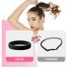 Hanyousheng Elastic Hair Bands 50 Pcs - Soft Seamless Hair Ties for Women Men Girls Kids (Black) - Buy Online on SooperMarket.com